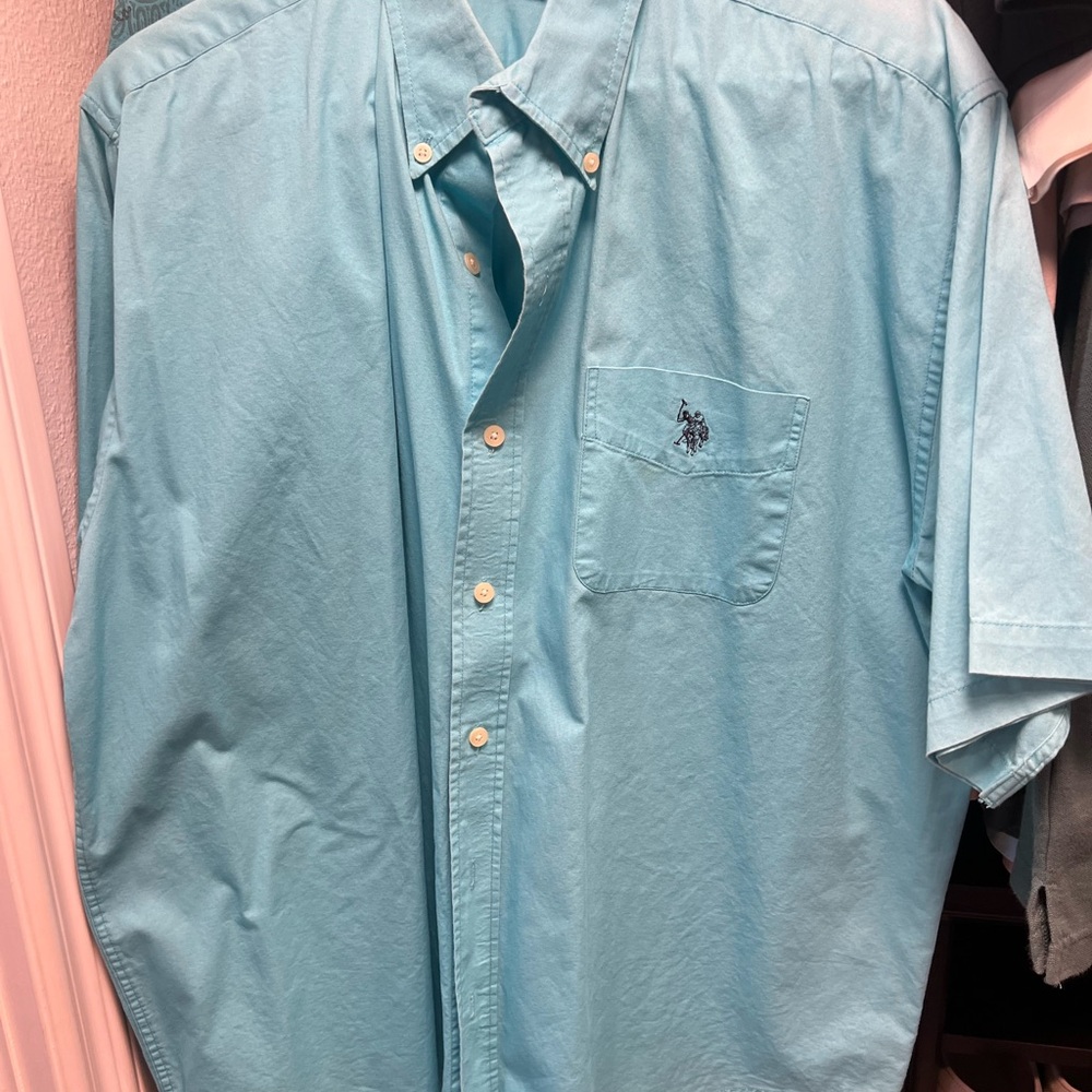 U.S. Polo Assn. Light Blue Casual Button Down Shirt